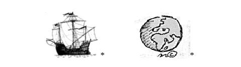 sailing ship and globe